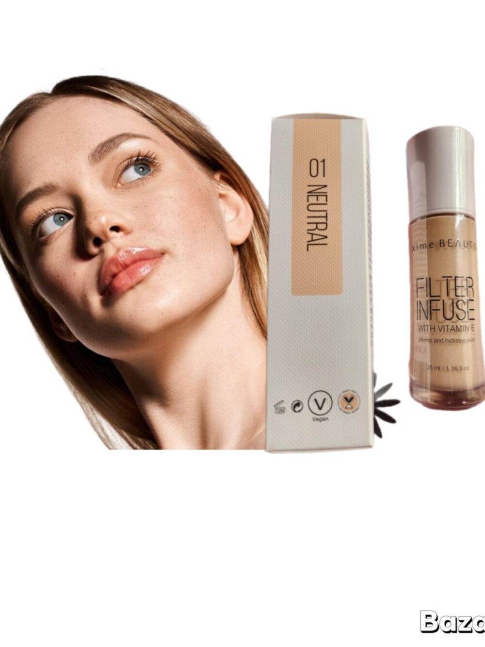 Filter Infuse foundation in shade 01 Neutral fair skin tones neutral